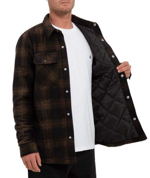 Volcom Bowered Fleece Shirt - Bison