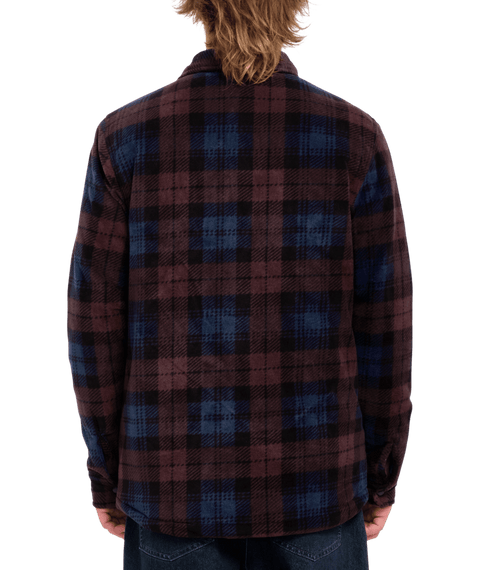 Volcom Bowered Fleece Shirt - Merlot