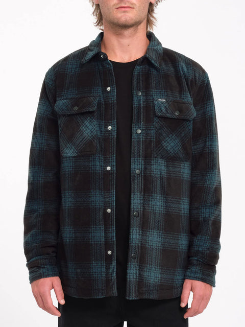 Volcom Bowered Fleece Shirt - Evergreen