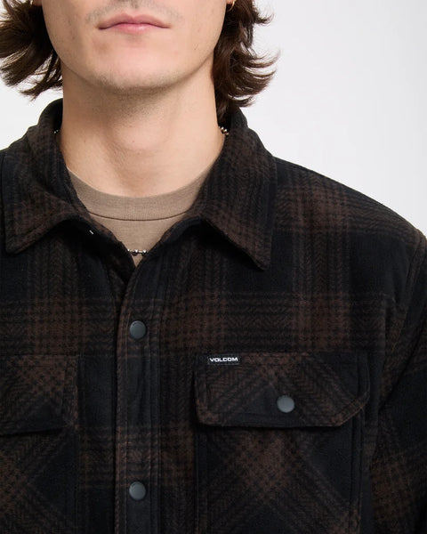 Volcom Bowered II Fleece Shirt - Cacao