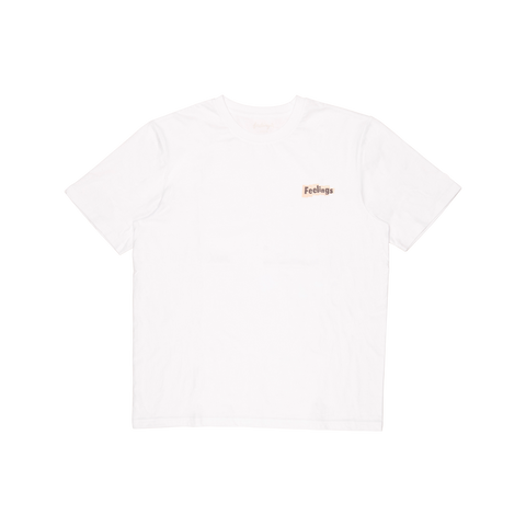 And Feelings Baby Tee - White