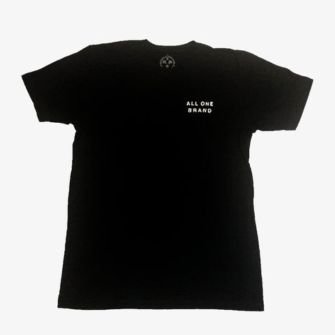 All Face Back Print Tee - Black