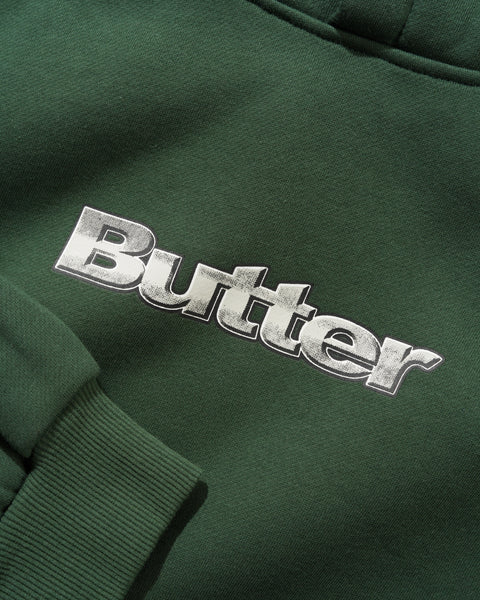 Butter Goods Alloy Logo Pullover Hoodie - Bottle Green