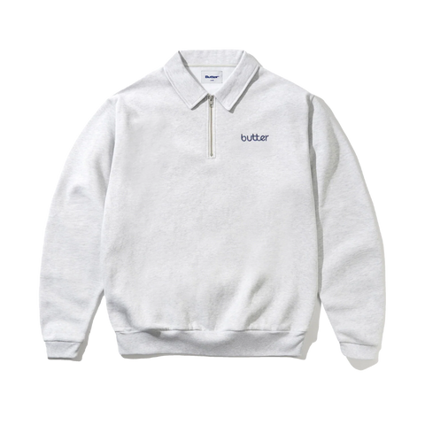 Butter Goods Alpine 1/4 Zip Sweater - Ash