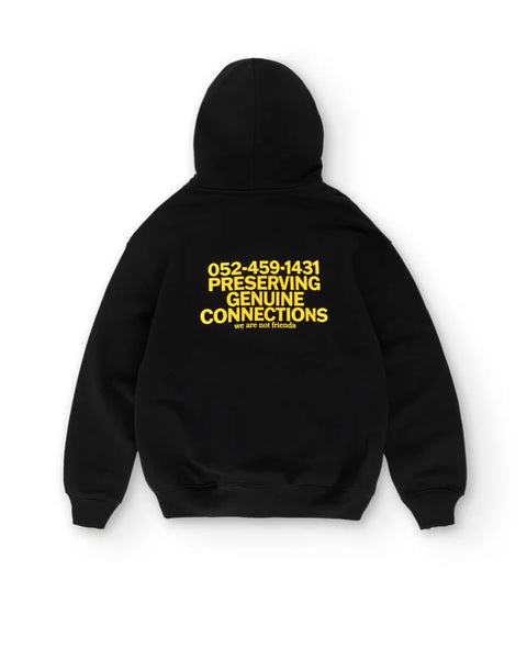 We Are Not Friends Connections Hoodie - Black