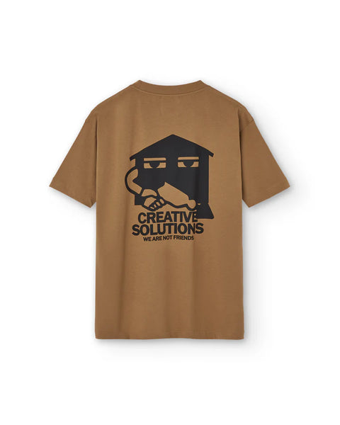 We Are Not Friends Creative Solutions Tee - Khaki