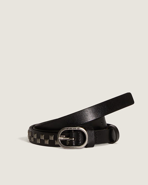 Vans Check Leather Belt - Black