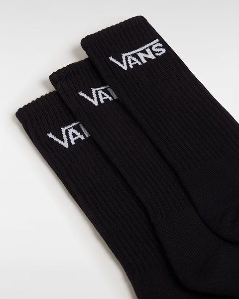 Vans Classic Crew Socks 6 Pack - Black