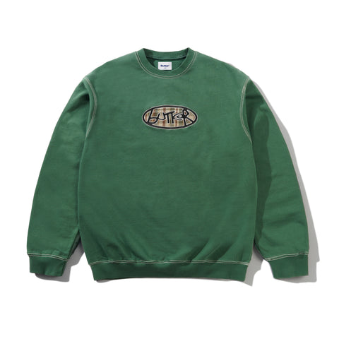 Butter Goods Crust Crewneck - Washed Forest