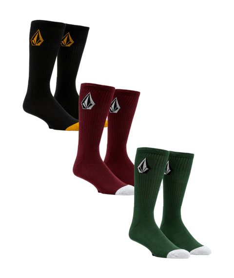 Volcom Full Stone Mix Socks 3 Pack - Mix
