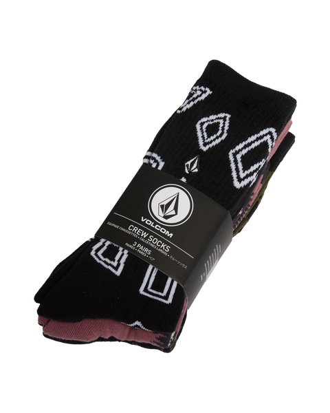 Volcom Print Mixer Socks 3 Pack - Multi
