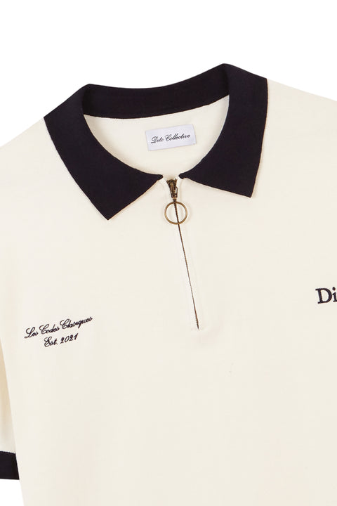 Dito Collective Knit Polo - White