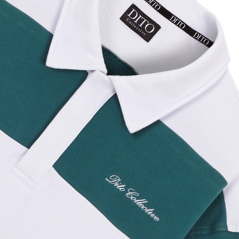 Dito Collective Baseline Quarter Zip - Green / White