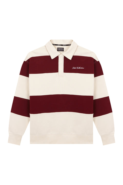 Dito Collective Clay Quarter Zip - Beige / Red