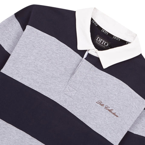 Dito Collective Heritage Polo - Grey / Blue