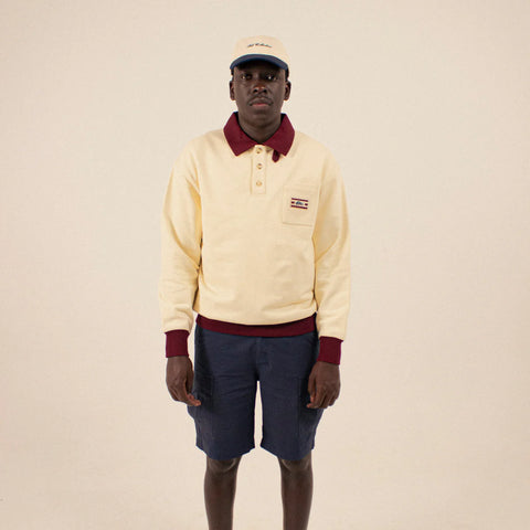 Dito Collective Burgundy Collar Quarter Zip - Burgundy