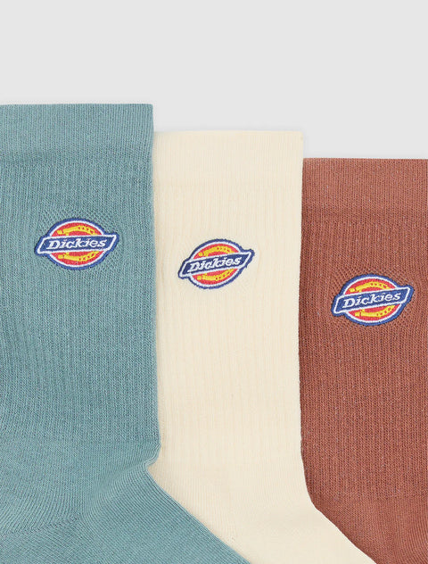 Dickies Valley Grove Socks 3 Pack - Stormy Sea
