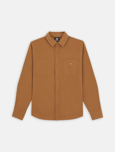 Dickies Duck Canvas Shirt - Washed Brown Duck