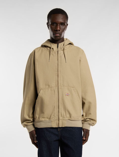 Dickies Hooded Duck Canvas Unlined Jacket - Desert