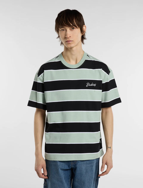 Dickies Embroidery Stripe Tee - Jadeite