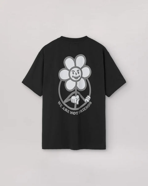 We Are Not Friends Daisy Dark Tee - Black