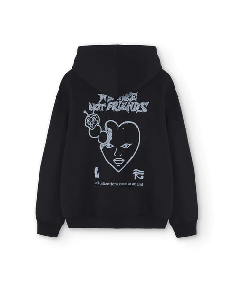We Are Not Friends Egyptian Love Hoodie - Black