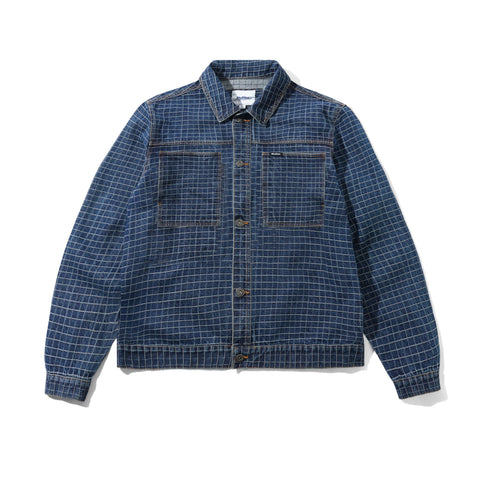 Butter Goods Grid Denim Jacket - Indigo