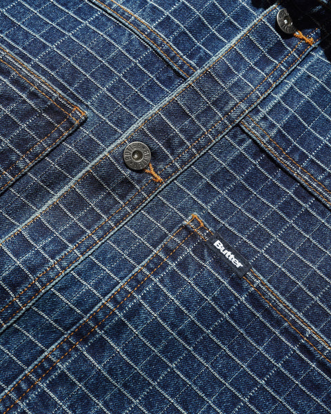Butter Goods Grid Denim Jacket - Indigo