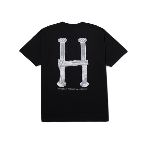 HUF X Bronze H Bolts Tee - Black