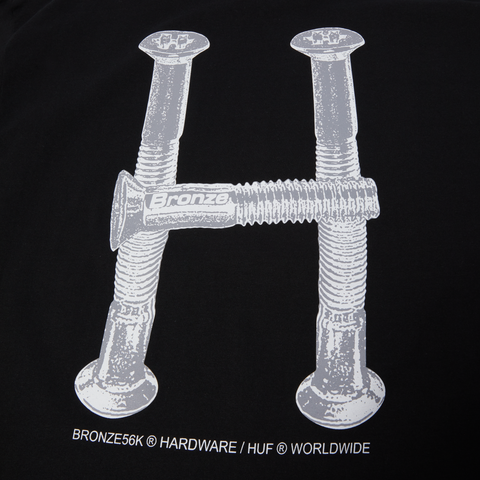 HUF X Bronze H Bolts Tee - Black