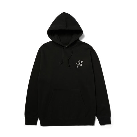 HUF H Star Logo Pullover Hoodie - Black