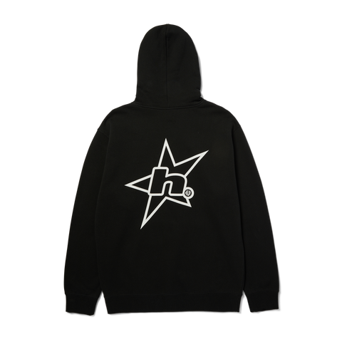 HUF H Star Logo Pullover Hoodie - Black