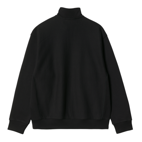 Carhartt WIP Half Zip American Script Sweatshirt - Black
