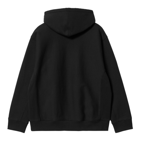 Carhartt WIP Hooded American Script Sweatshirt - Black