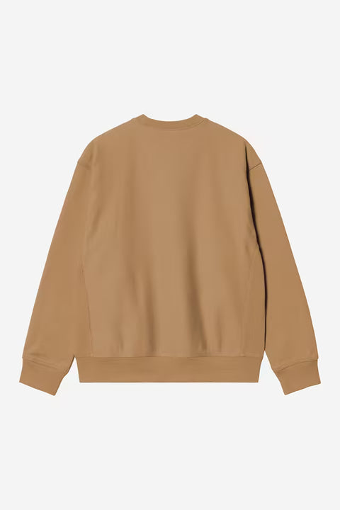 Carhartt WIP American Script Sweatshirt - WIP Dusty H.Brown