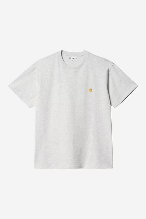 Carhartt WIP Chase Tee - Ash Heather / Gold