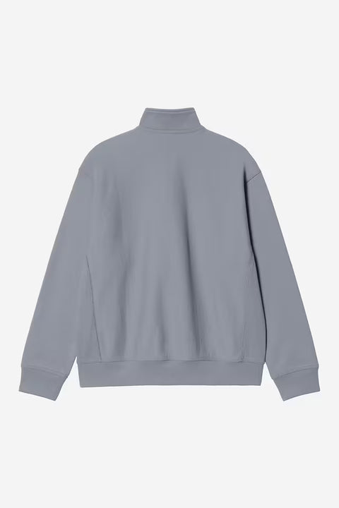 Carhartt WIP Half Zip American Script Sweatshirt - Shady Blue