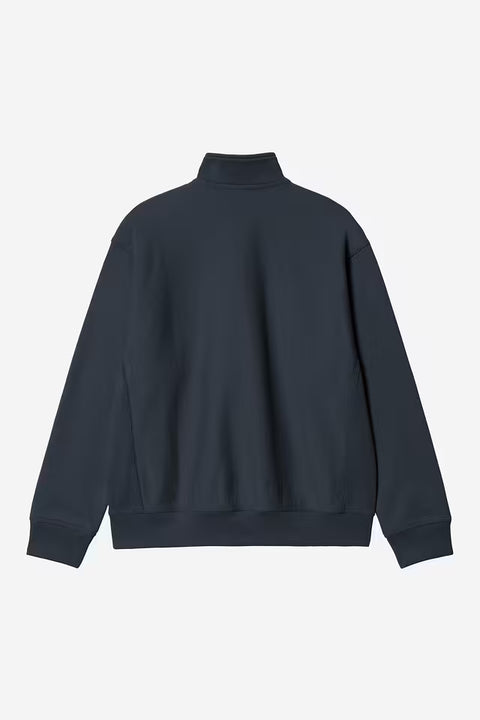 Carhartt WIP Half Zip American Script Sweatshirt - Deep Night