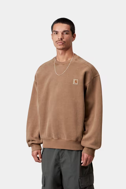 Carhartt WIP Vista Sweat - WIP H Brown Garment Dyed