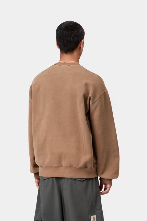 Carhartt WIP Vista Sweat - WIP H Brown Garment Dyed