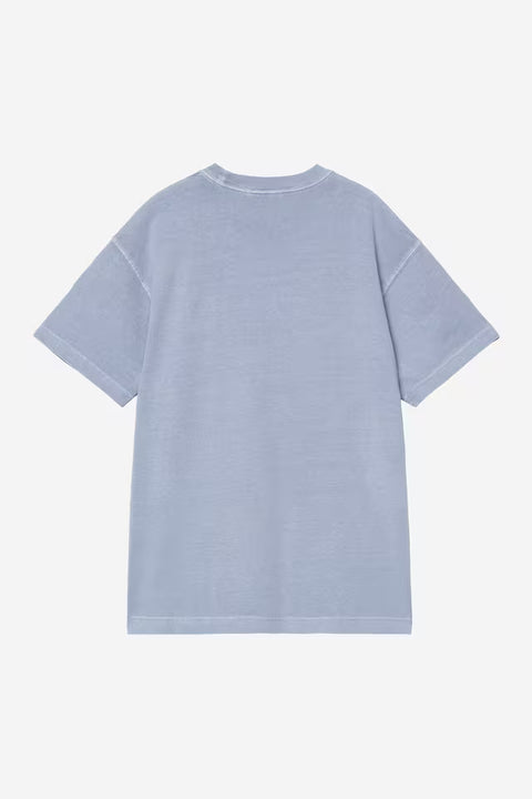 Carhartt WIP Nelson Tee - Gentle Blue, Garment Dyed