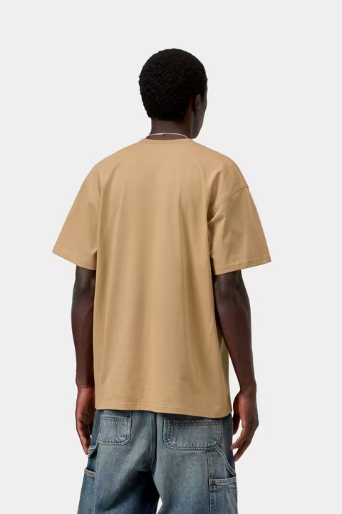 Carhartt WIP American Script Tee - WIP Dusty H Brown