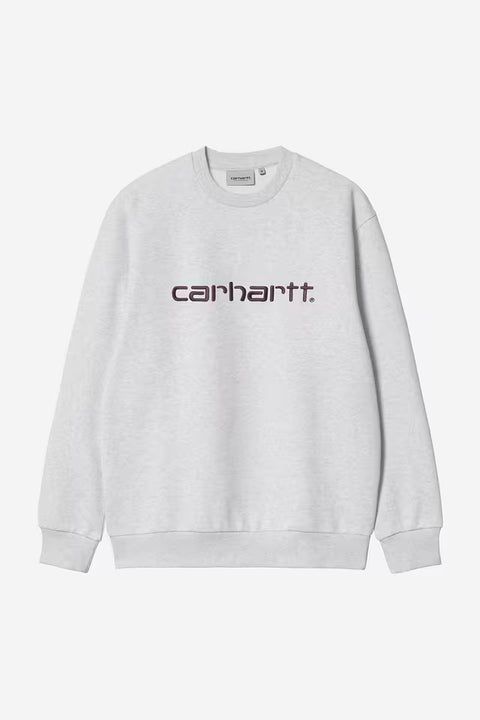 Carhartt WIP Carhartt Sweatshirt - Ash Heather / Cozy Purple