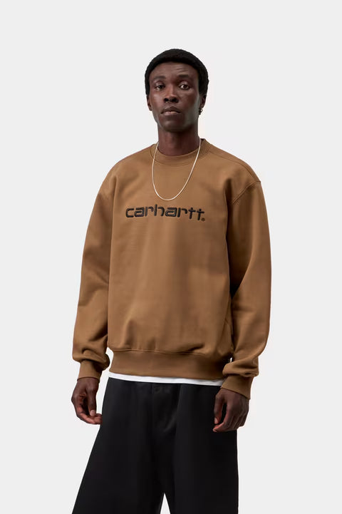 Carhartt WIP Carhartt Sweatshirt - WIP H Brown  / Black