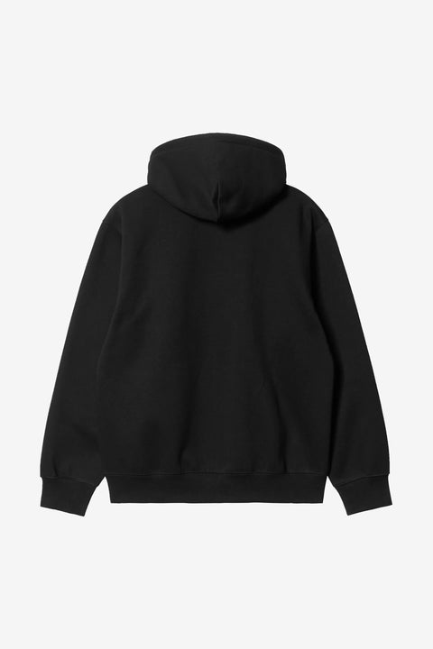 Carhartt WIP Hooded Carhartt Sweatshirt - Black / Black