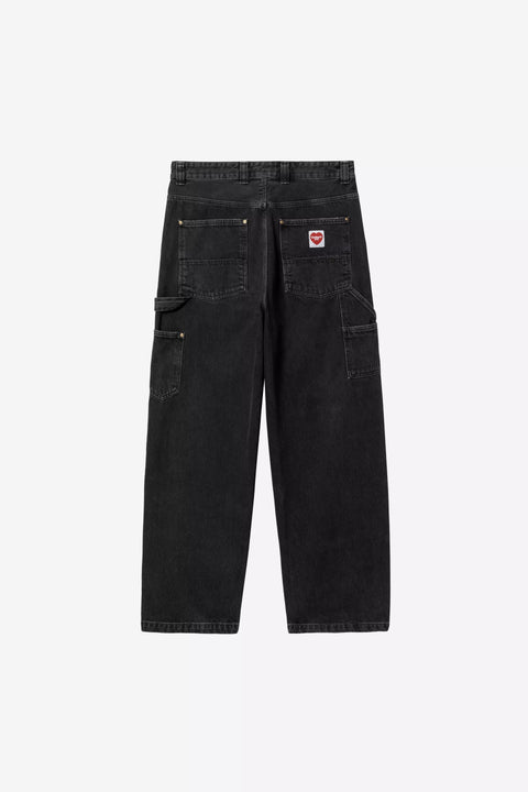 Carhartt WIP Nash Double Knee Pant - Black Stone Washed