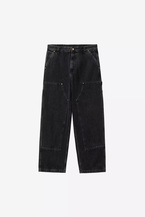 Carhartt WIP Nash Double Knee Pant - Black Stone Washed