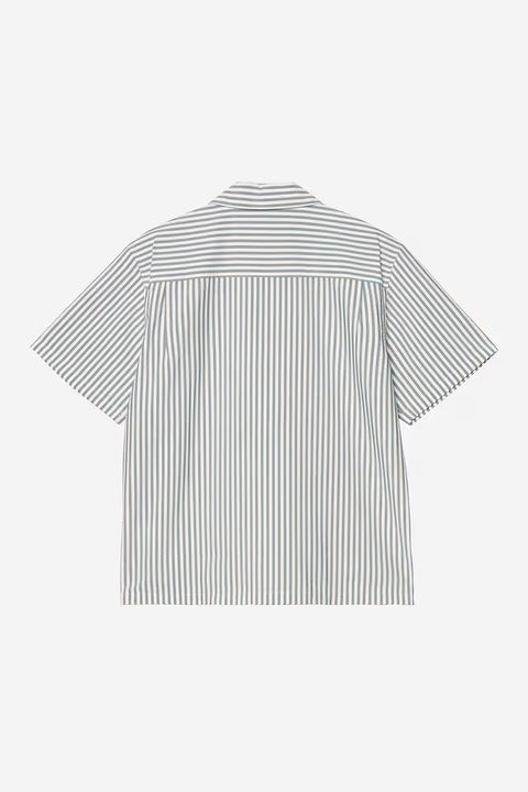 Carhartt WIP S/S Leavel Shirt - Blue River