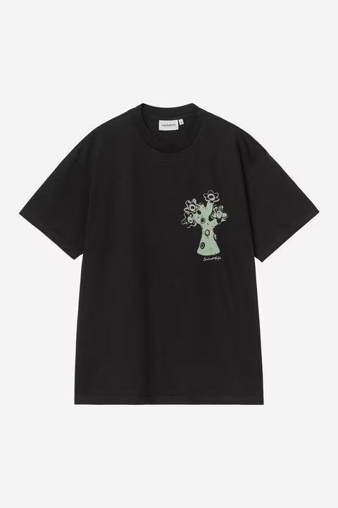 Carhartt WIP S/S Forma Tee - Black, Heavy Stone Wash
