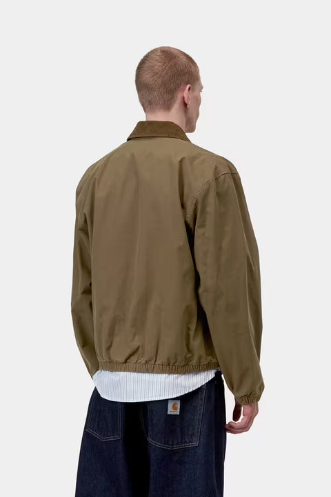 Carhartt WIP Madison Ripstop Jacket - Dark Bleech / Black, Garment Dyed
